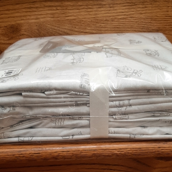 *Pottery Barn DelMar Airstream KING Cotton NEW sheet set